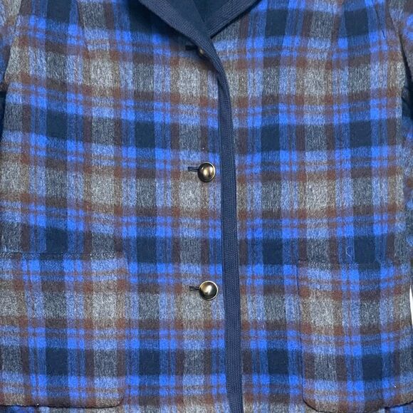 Marc by Marc Jacobs Womens Wool Plaid Reversible Jacket Oversized XS - Picture 3 of 8